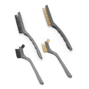 Spazzole professionali pulizia griglia e piastra 4 pezzi